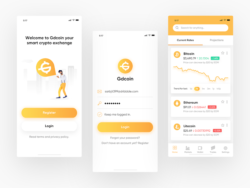 加密货币交换平台App应用程序插图